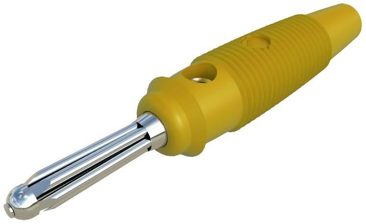 SKS Hirschmann BUELA 20 K Büschelstecker Stecker, gerade Stift-Ø: 4 mm Gelb