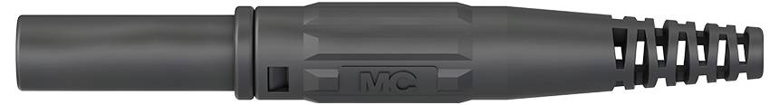 Stäubli XL-410 Laborstecker Stecker, gerade Stift-Ø: 4 mm Schwarz 1 St.