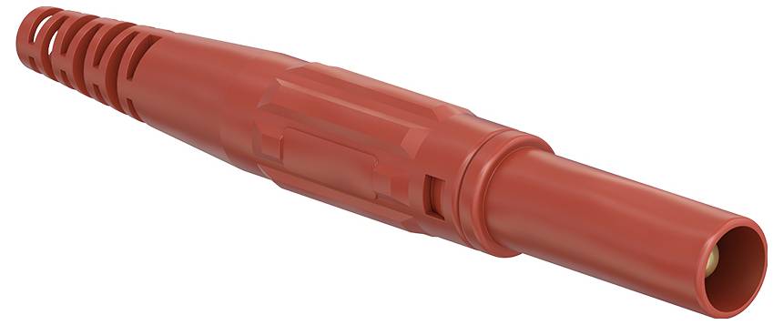 Stäubli XL-410 Laborstecker Stecker, gerade Stift-Ø: 4mm Rot 1St.