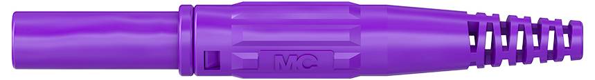 Stäubli XL-410 Laborstecker Stecker, gerade Stift-Ø: 4mm Violett