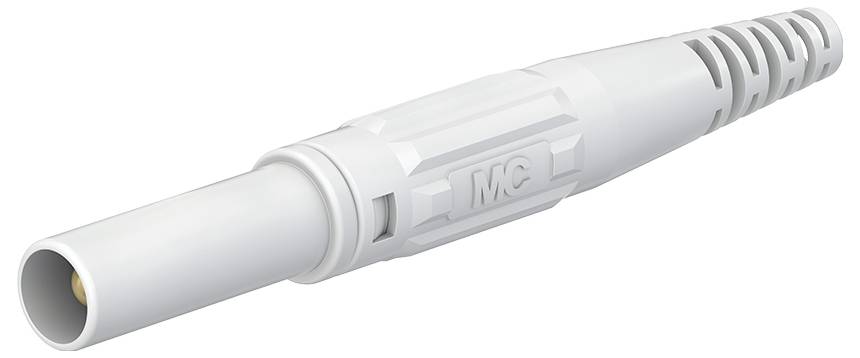 Stäubli XL-410 Laborstecker Stecker, gerade Stift-Ø: 4 mm Weiß