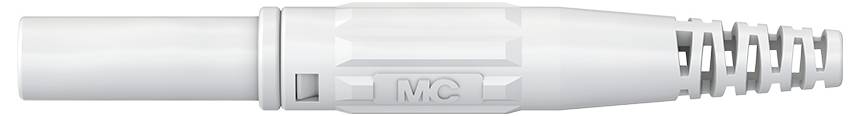 Stäubli XL-410 Laborstecker Stecker, gerade Stift-Ø: 4mm Weiß