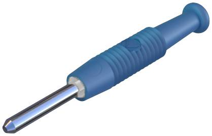 SKS Hirschmann MST 3 Miniatur-Bananenstecker Stecker, gerade Stift-Ø: 2 mm Blau