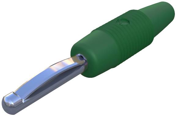 Ein grüner Sparschäler mit ergonomischem Griff und silberner Klinge, geeignet zum Schälen von Gemüse und Obst.