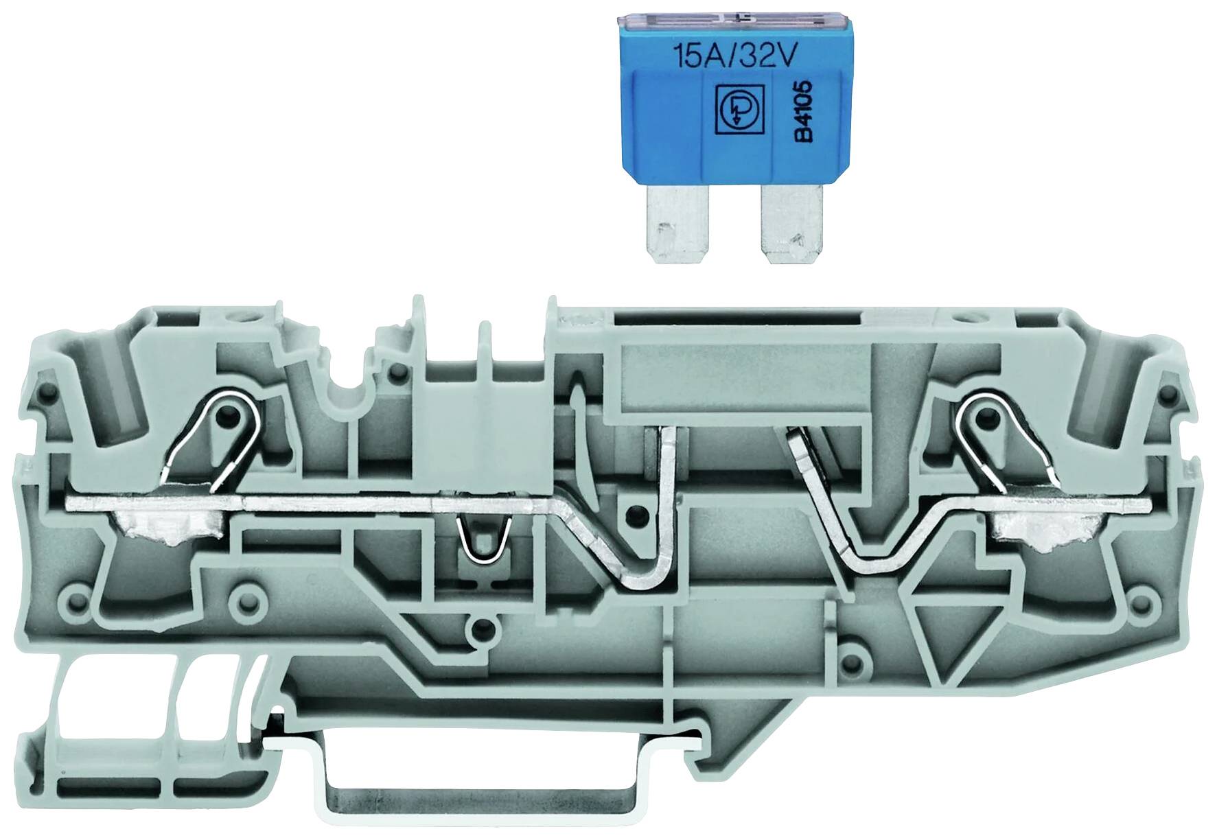WAGO 2006-1681/1000-434 Sicherungsklemme 7.50mm Zugfeder Belegung: L Grau 1St.
