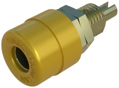 SKS Hirschmann BIL 20 Au Laborbuchse Buchse, Einbau vertikal Stift-Ø: 4 mm Gelb
