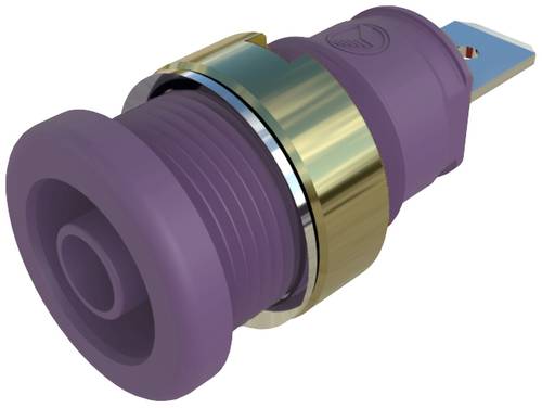 Hirschmann Test & Measurement SEB 2610 F4,8 Sicherheits-Laborbuchse Buchse, Einbau vertikal Stift-Ø: 4 mm Violett 1 St.