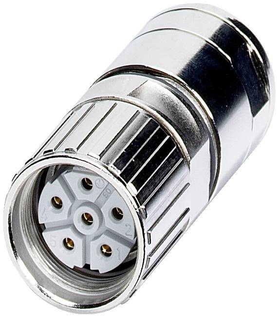 Leitungssteckverbinder - power M23 - Serie P30 1605532 SF-5ES1N8A80DU Silber Phoenix Contact Inhalt: 1 St.