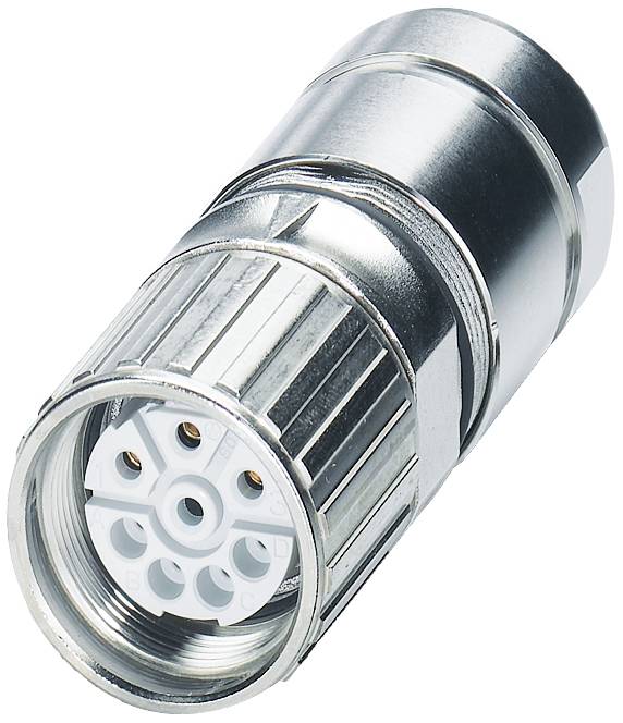 Leitungssteckverbinder - power M23 - Serie P30 1605602 SF-7ES1N8A80DU Silber Phoenix Contact Inhalt: 1St.
