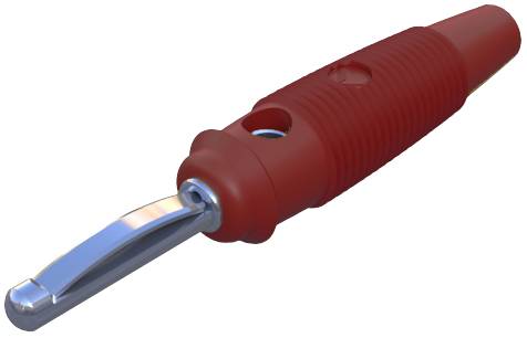 SKS Hirschmann VQ 30 Bananenstecker Stecker, gerade Stift-Ø: 4mm Rot