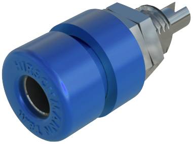 Ein blauer Schweißbrenneraufsatz aus Metall, zylindrisch mit gerilltem Griff, zeigt die Spitze einer Lötvorrichtung.