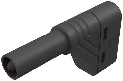 Hirschmann Test & Measurement LAS S W Sicherheits-Lamellenstecker Stecker, gewinkelt Stift-Ø: 4 mm Schwarz 1 St.