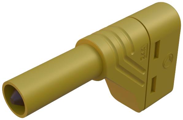 SKS Hirschmann LAS S W Sicherheits-Lamellenstecker Stecker, gewinkelt Stift-Ø: 4 mm Gelb 1 St.