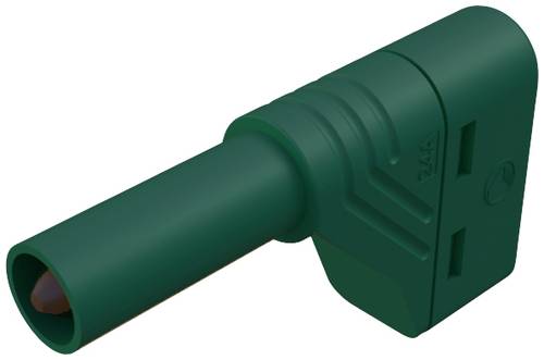 Hirschmann Test & Measurement LAS S W Sicherheits-Lamellenstecker Stecker, gewinkelt Stift-Ø: 4 mm Grün 1 St.