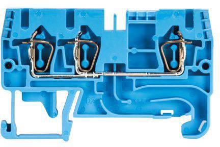 Wieland Duo-Durchgangsklemme fasis WKFN 2,5 D1/2/35 BLAU Blau Inhalt