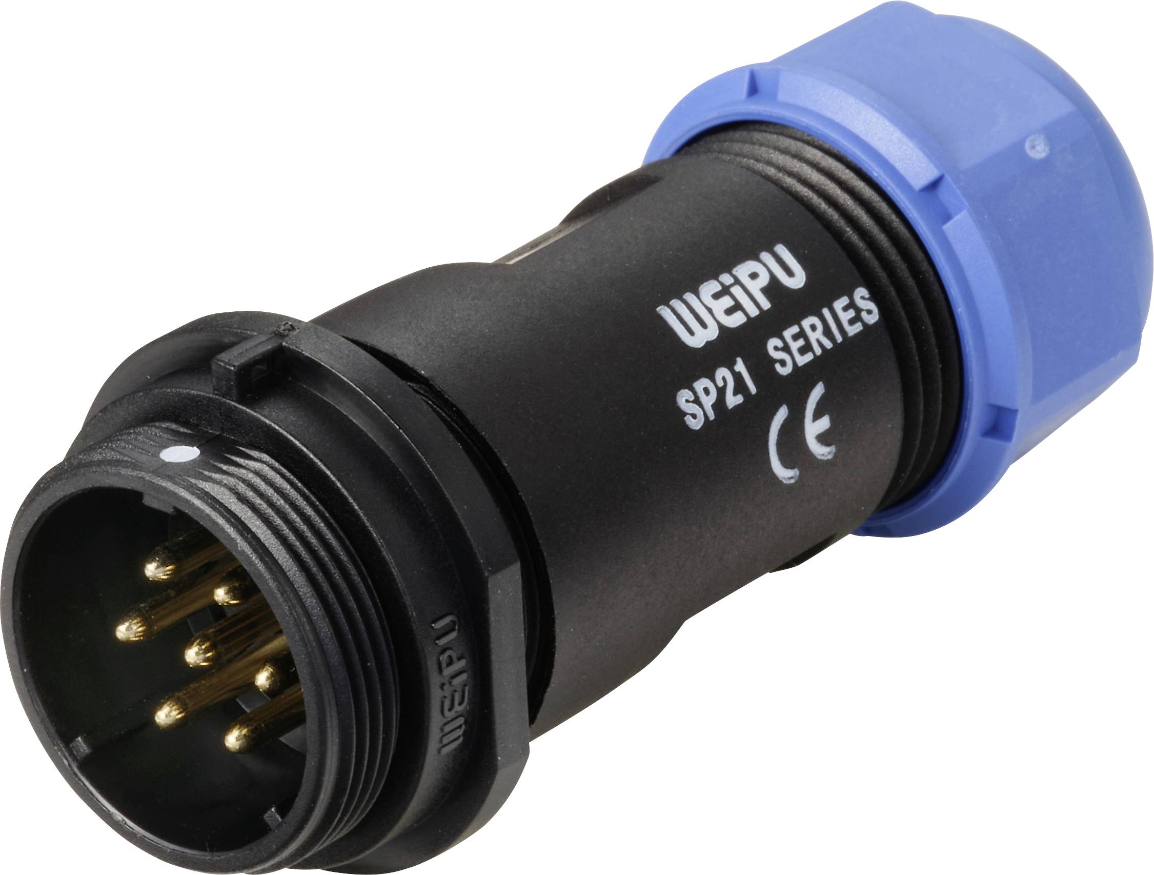 Weipu SP2111 / P 7 II Rundstecker Stecker, gerade Gesamtpolzahl: 7 Serie (Rundsteckverbinder): SP21