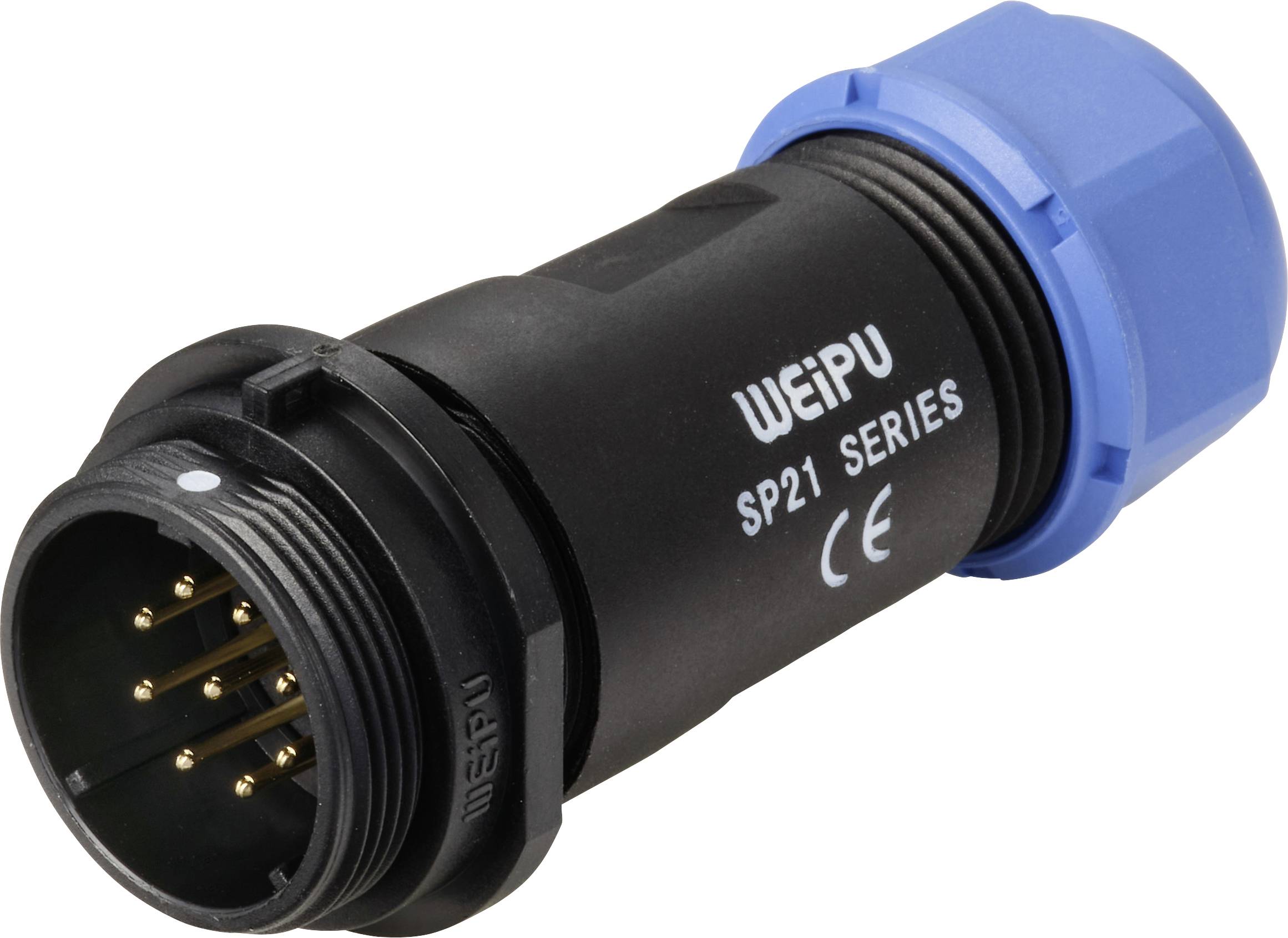 Weipu SP2111 / P 9 II Rundstecker Stecker, gerade Gesamtpolzahl: 9 Serie (Rundsteckverbinder): SP21