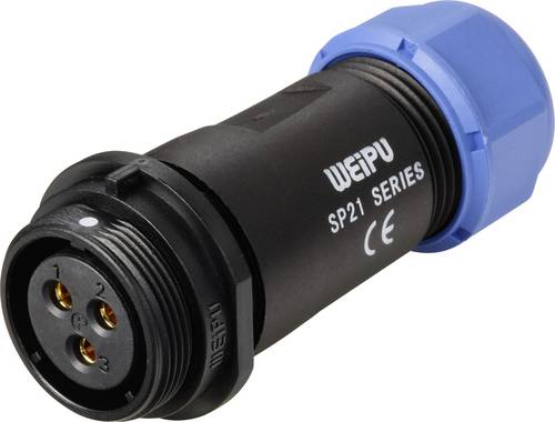 Weipu SP2111 / S 3 I Rundstecker Buchse, gerade Gesamtpolzahl: 3 Serie (Rundsteckverbinder): SP21 1