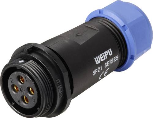 Weipu SP2111 / S 4 I Rundstecker Buchse, gerade Gesamtpolzahl: 4 Serie (Rundsteckverbinder): SP21 1