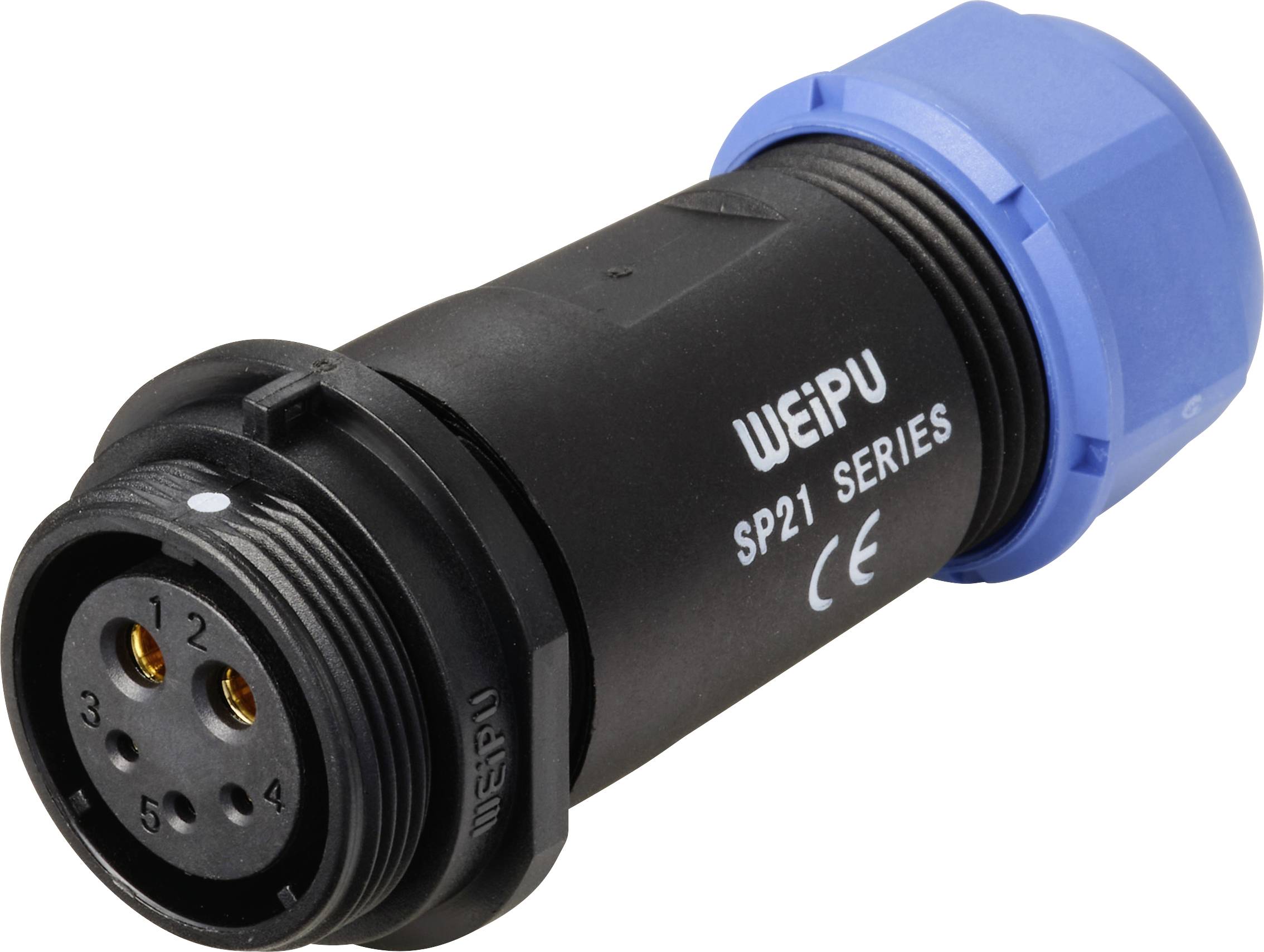 Weipu SP2111 / S 5B II Rundstecker Buchse, gerade Serie (Rundsteckverbinder): SP21 1St.