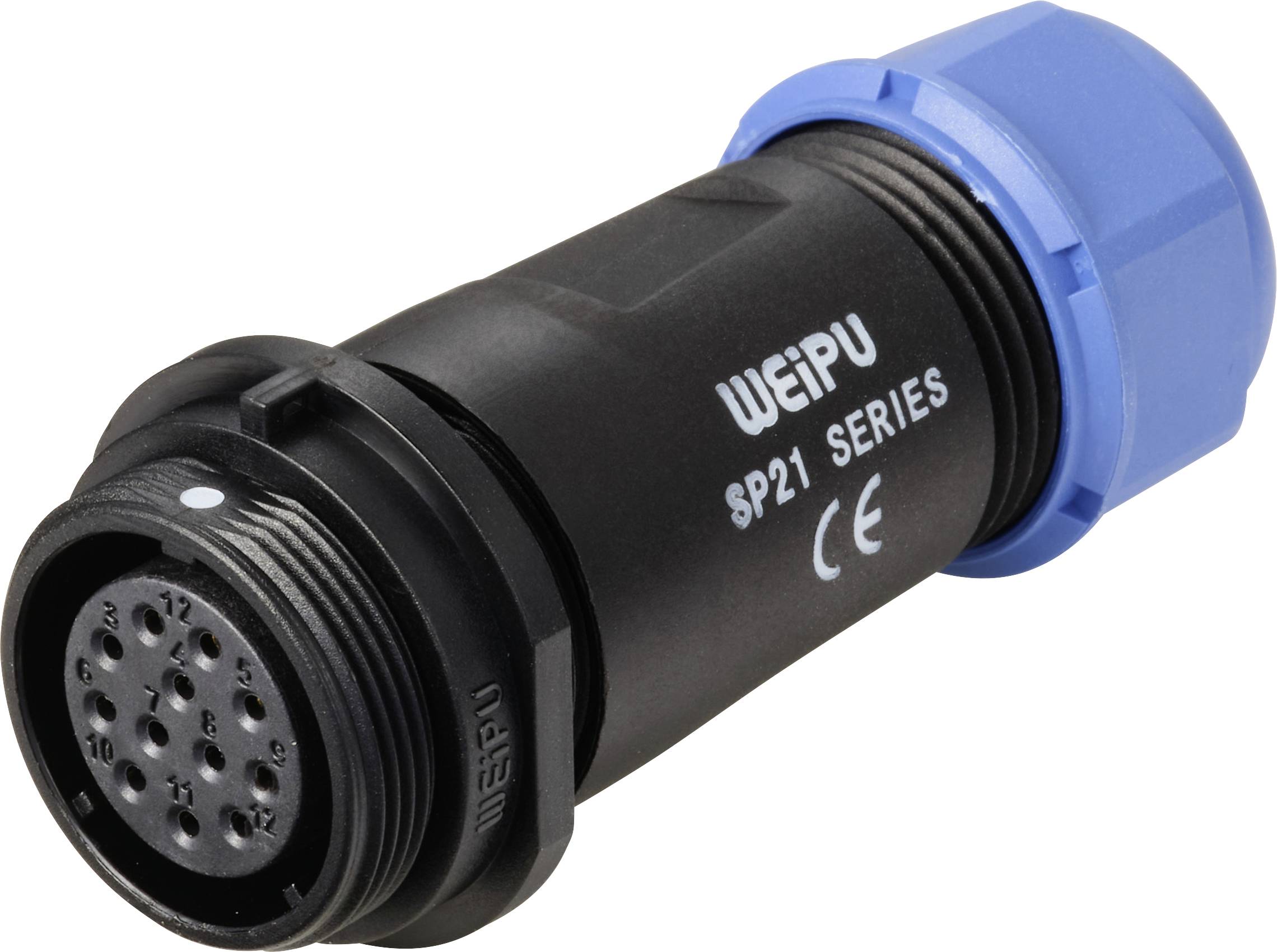 Weipu SP2111 / S 12 II Rundstecker Buchse, gerade Gesamtpolzahl: 12 Serie (Rundsteckverbinder): SP2