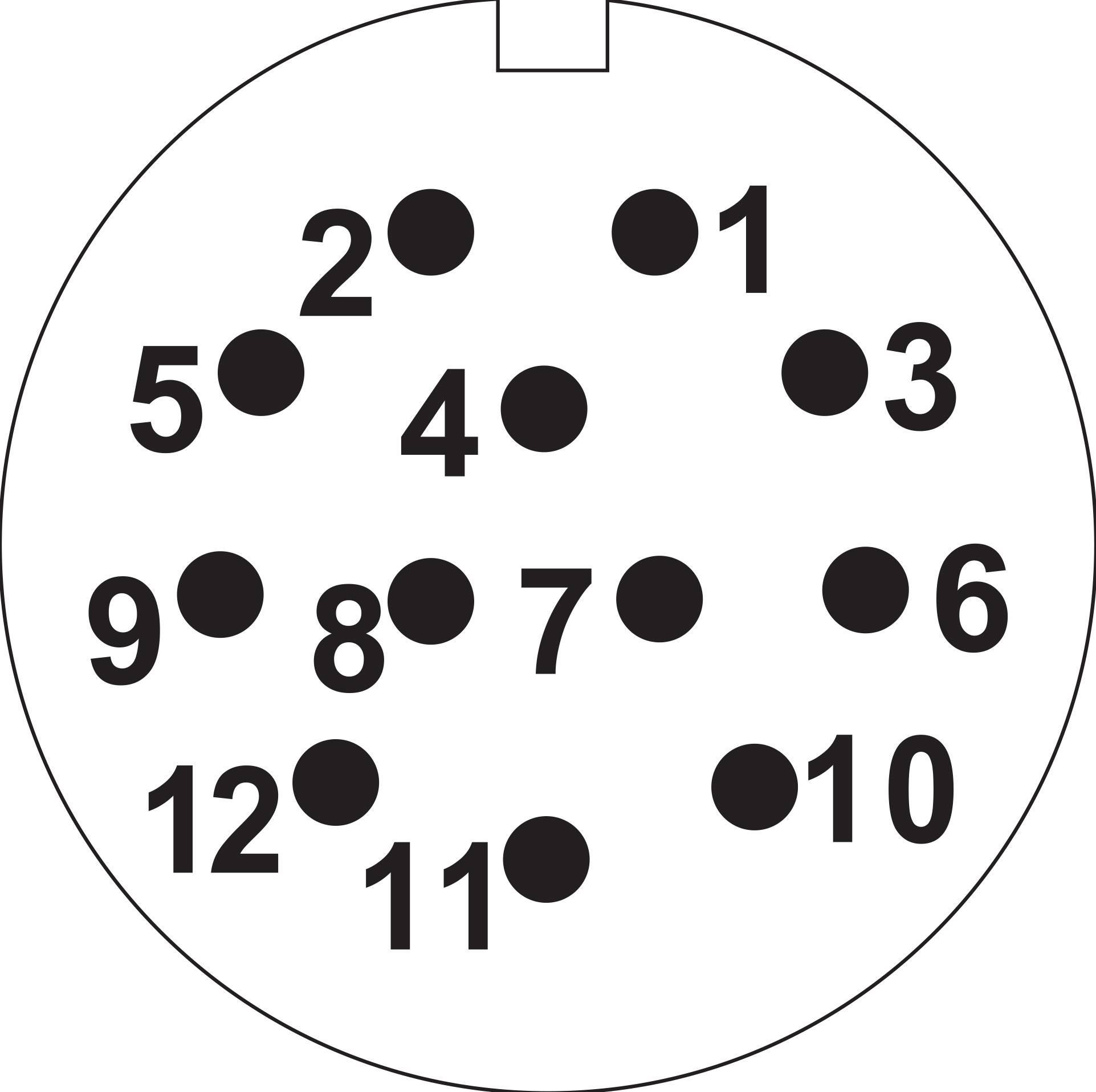 Weipu SP2111 / S 12 II Rundstecker Buchse, gerade Gesamtpolzahl: 12 Serie (Rundsteckverbinder): SP2