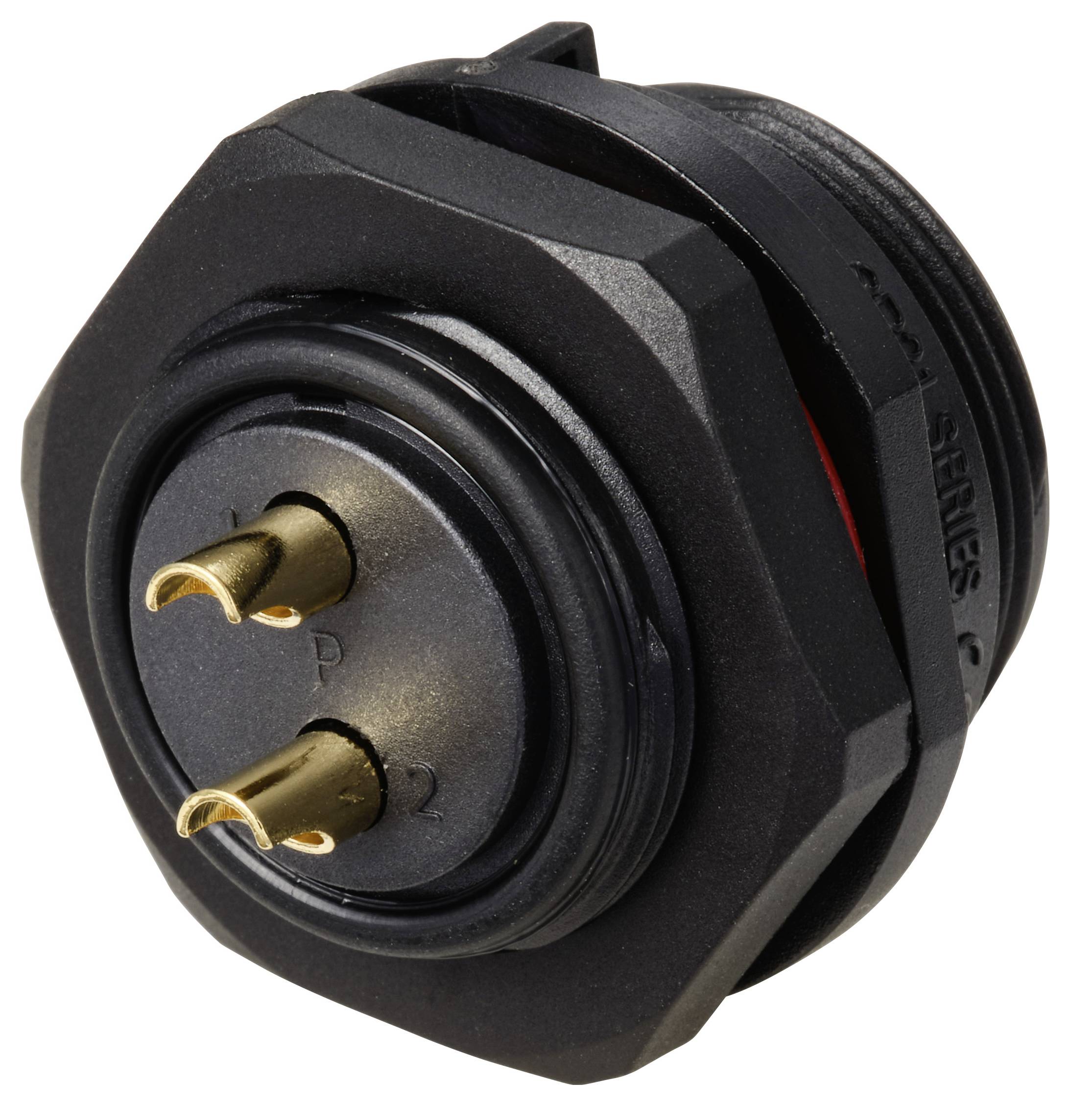 Weipu SP2112 / P 2 Rundstecker Stecker, Einbau Gesamtpolzahl: 2 Serie (Rundsteckverbinder): SP21