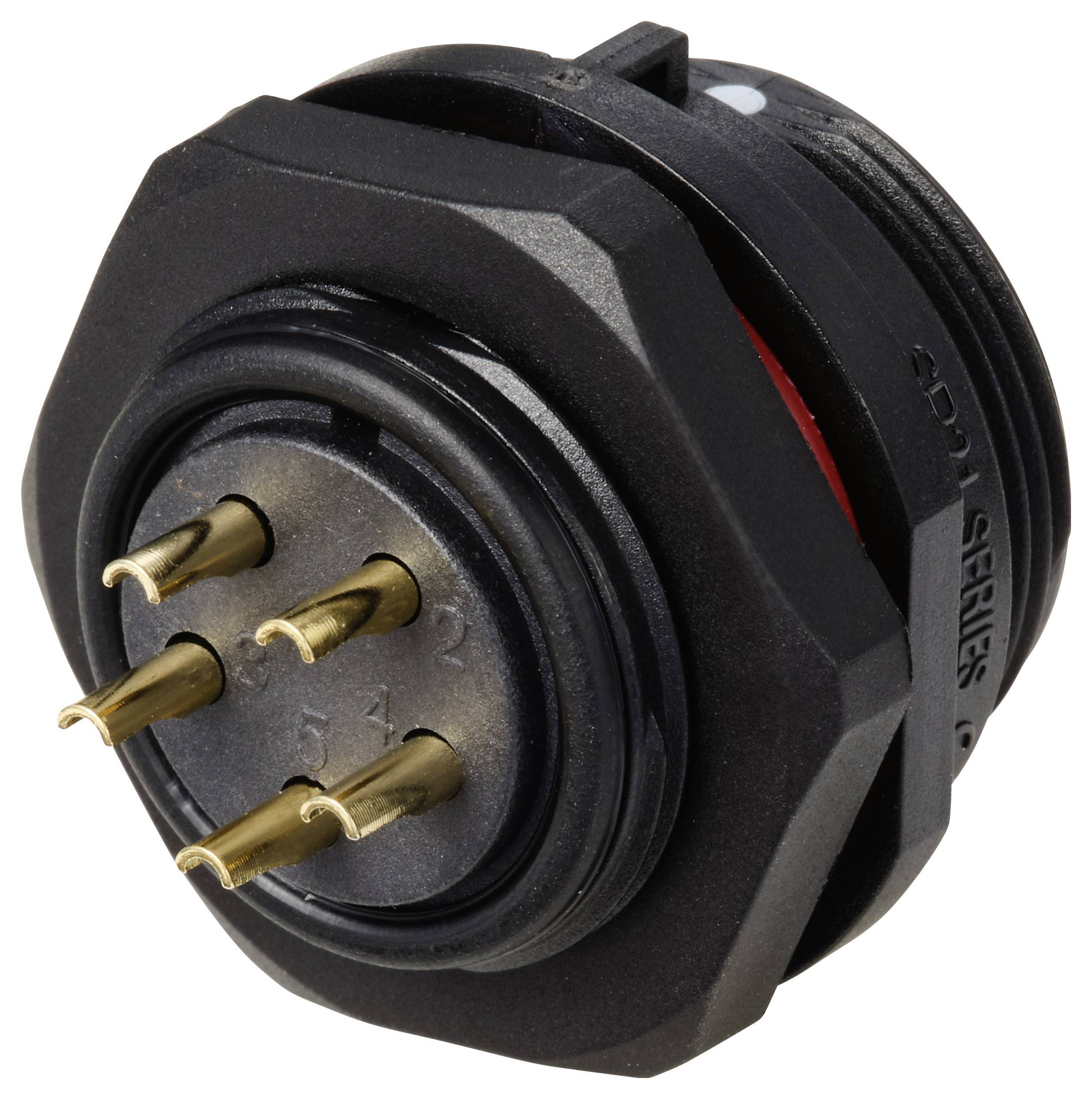 Weipu SP2112 / P 5C Rundstecker Stecker, Einbau Gesamtpolzahl: 5 Serie (Rundsteckverbinder): SP21 1
