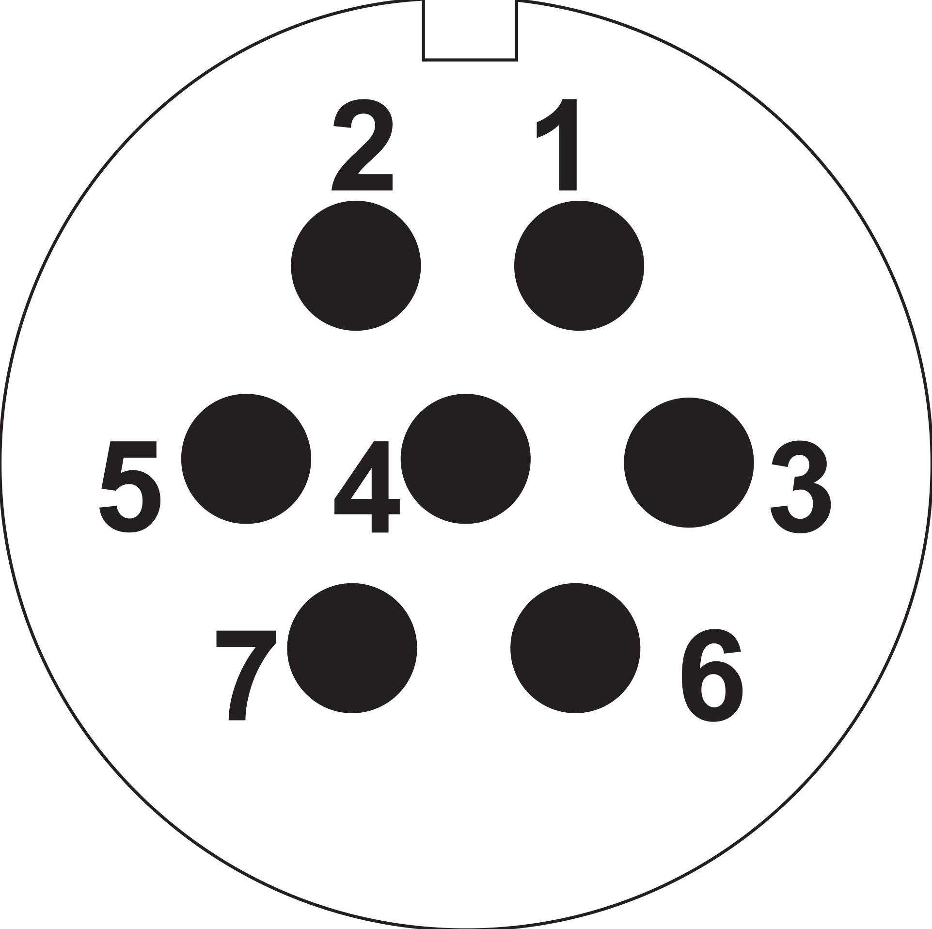 Weipu SP2112 / P 7 Rundstecker Stecker, Einbau Gesamtpolzahl: 7 Serie (Rundsteckverbinder): SP21 1St.