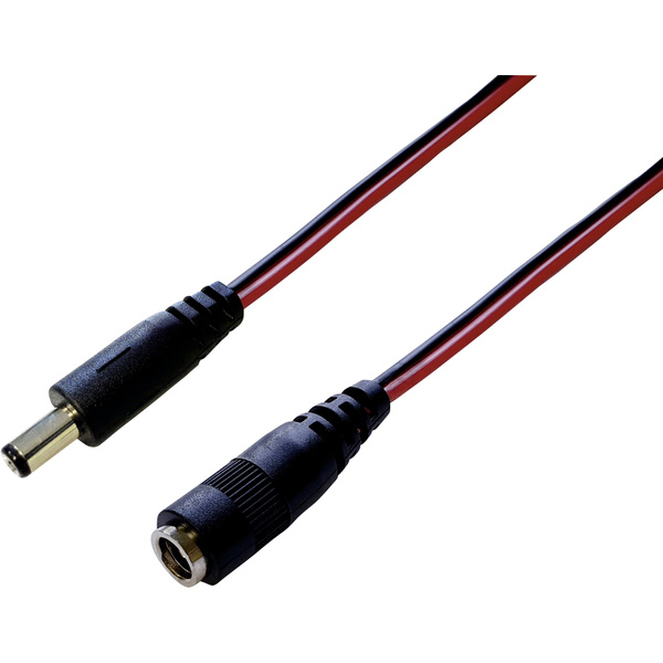 Rallonge basse tension BKL Electronic 072054 DC mâle - DC femelle 5.5 mm 2.5 mm 5.5 mm 2.5 mm 3.00 m 1 pc(s)