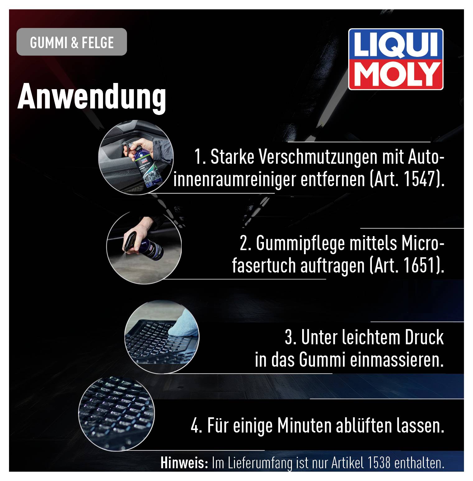 Liqui Moly 1538 Gummipflege Türdichtungen 500ml