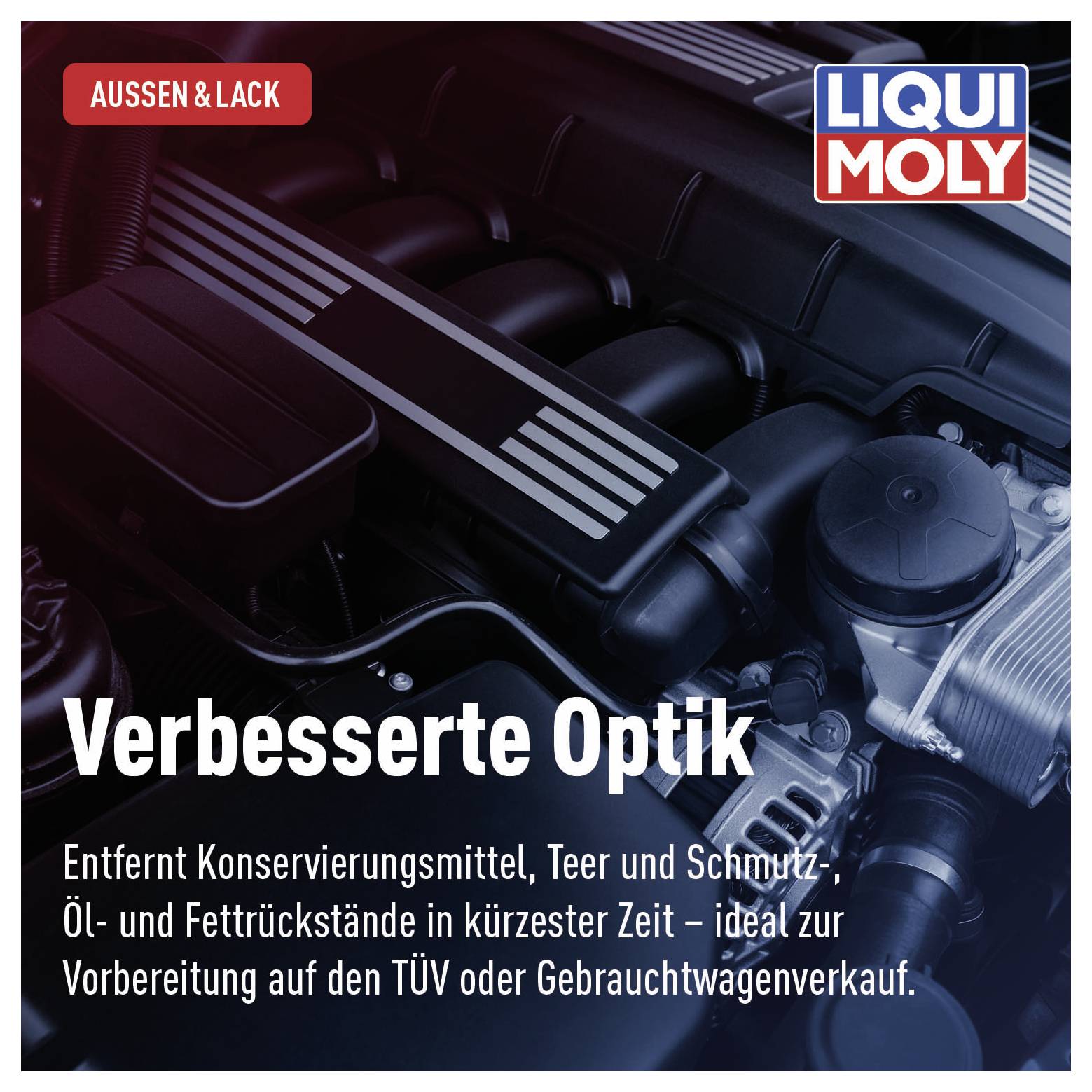 'Verbesserte Optik' – Entfernt Konservierungsmittel, Teer und Schmutz schnell. Ideal zur Vorbereitung auf den TÜV oder Verkauf.