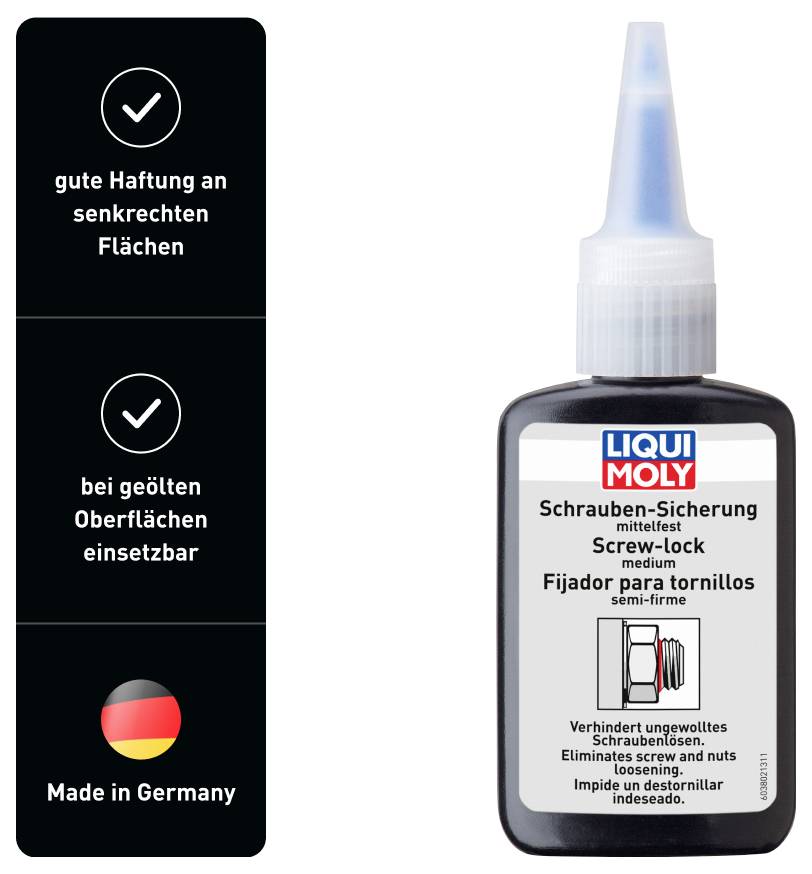 Liqui Moly 3802 Schraubensicherung Festigkeit: mittel 50g