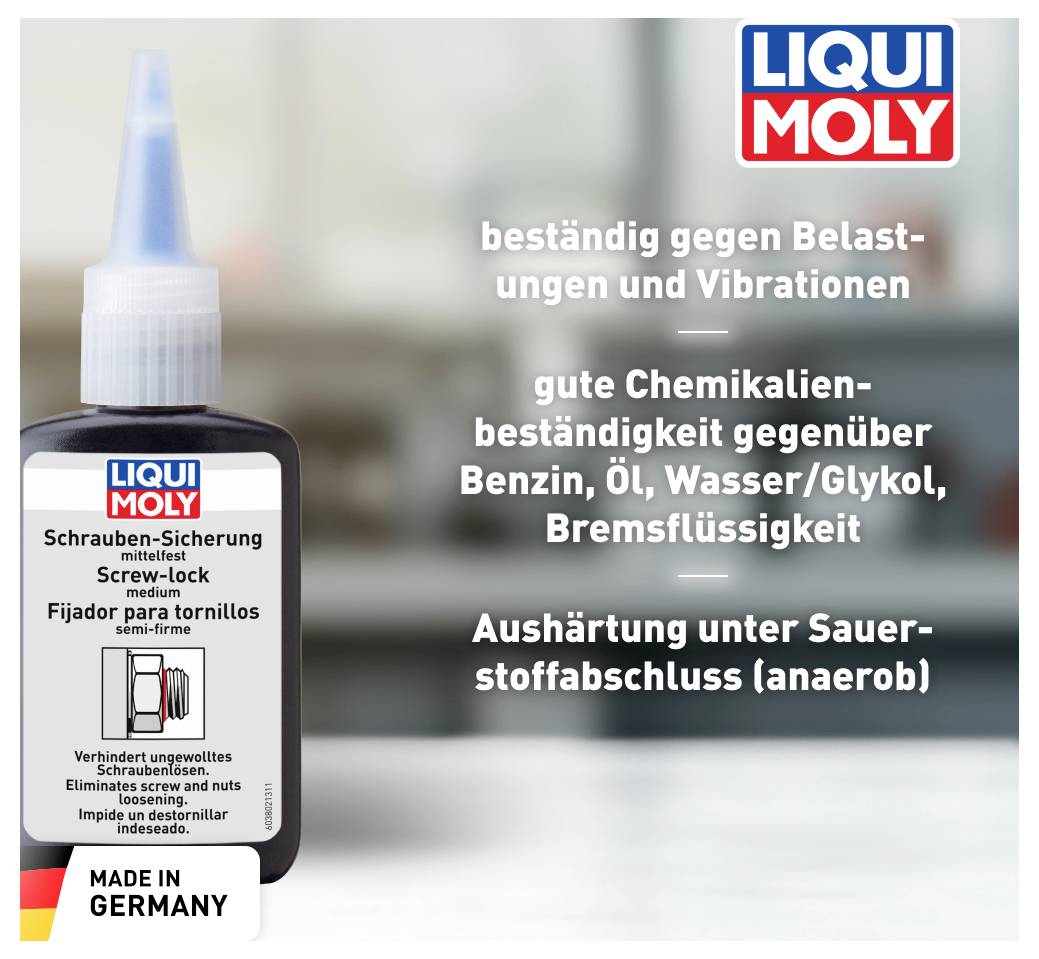 Liqui Moly 3802 Schraubensicherung Festigkeit: mittel 50g