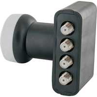 Schwaiger LNB4 Quad-LNB Teilnehmer-Anzahl: 4 Feedaufnahme: 40 mm mit Switch Hellgrau, Weiß Schwaiger LNB4 Quad-LNB Teilnehmer-Anzahl: 4 Feedaufnahme: 40 mm mit Switch Hellgrau, Weiß