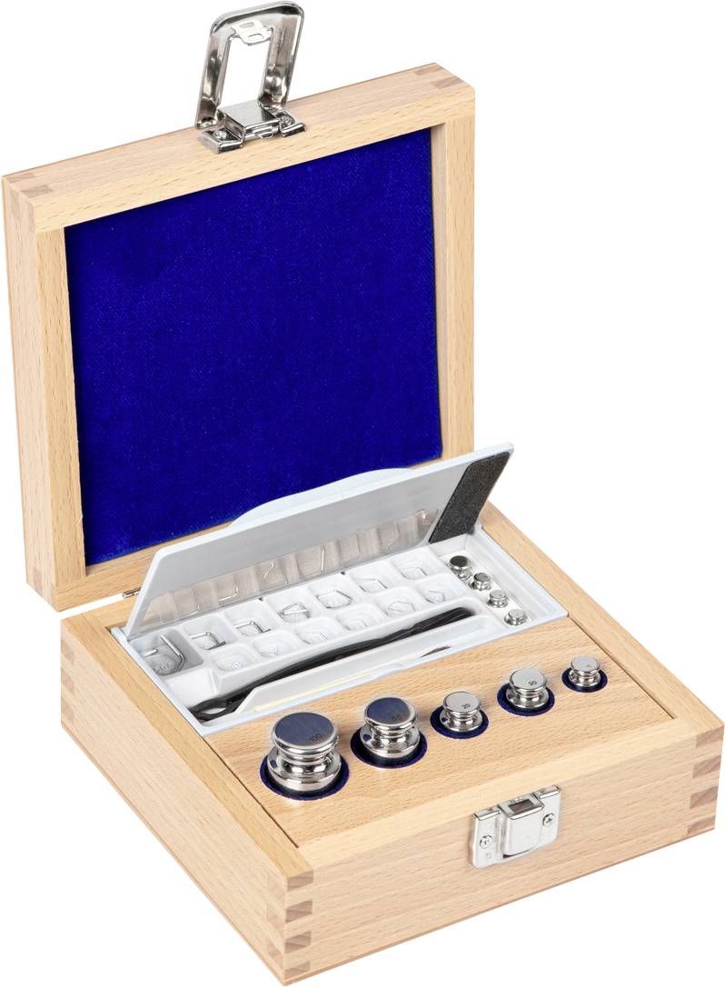 Kern 303-03 E1 Gewichtsatz, 1 mg - 100g Edelstahl, im Holzetui