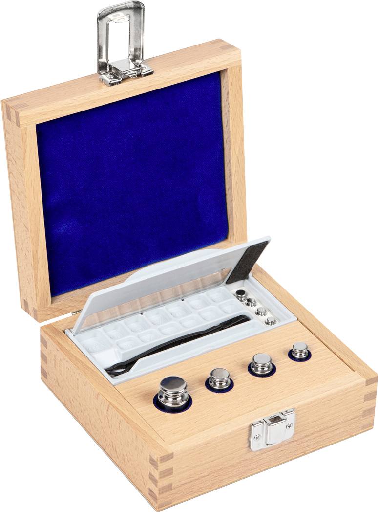 Kern 314-02 E2 Gewichtsatz, 1g - 50g Edelstahl, im Holzetui