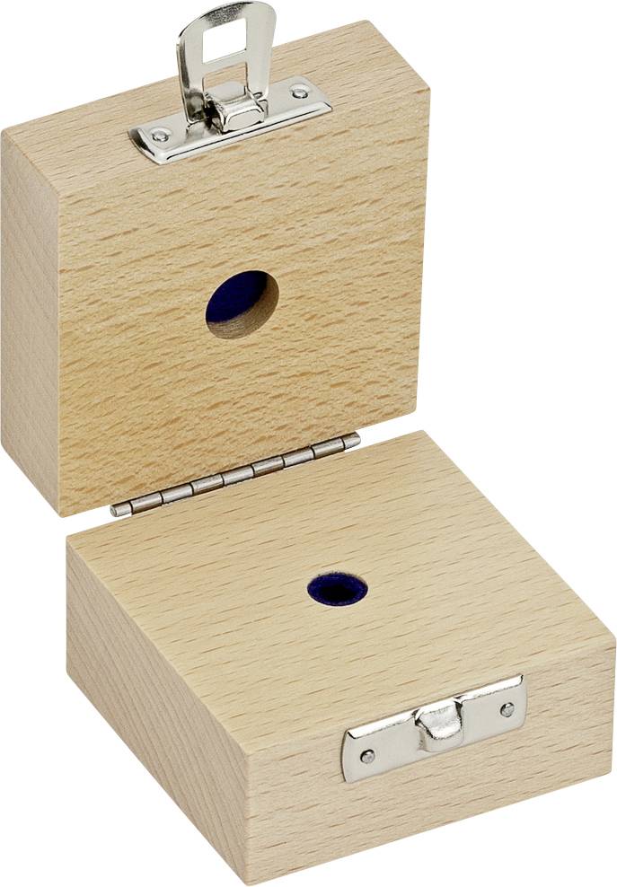 Kern 317-020-100 Holzetui passend für Einzelgewicht 1 x 2g E1 + E2 + F1, gepolstert