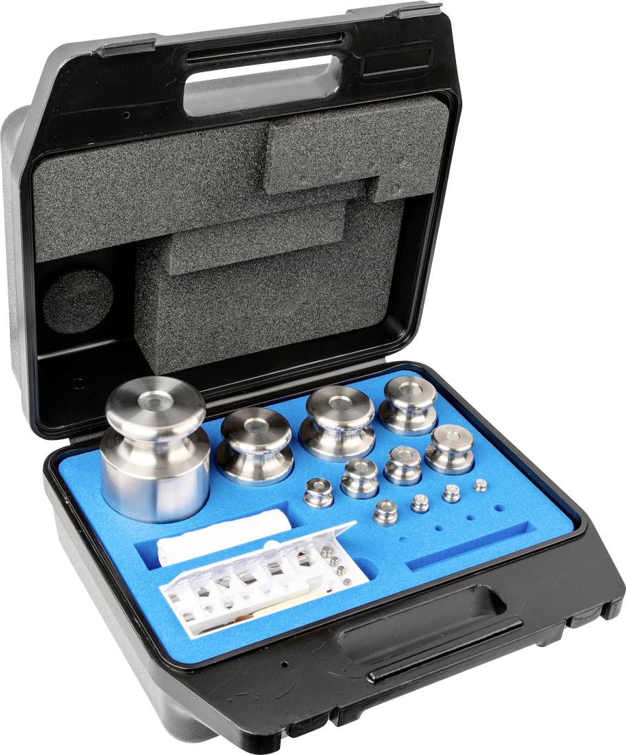 Kern 333-084 F2 Gewichtsatz, 1 mg - 5kg Edelstahl feingereht, im Kunststoff-Etui