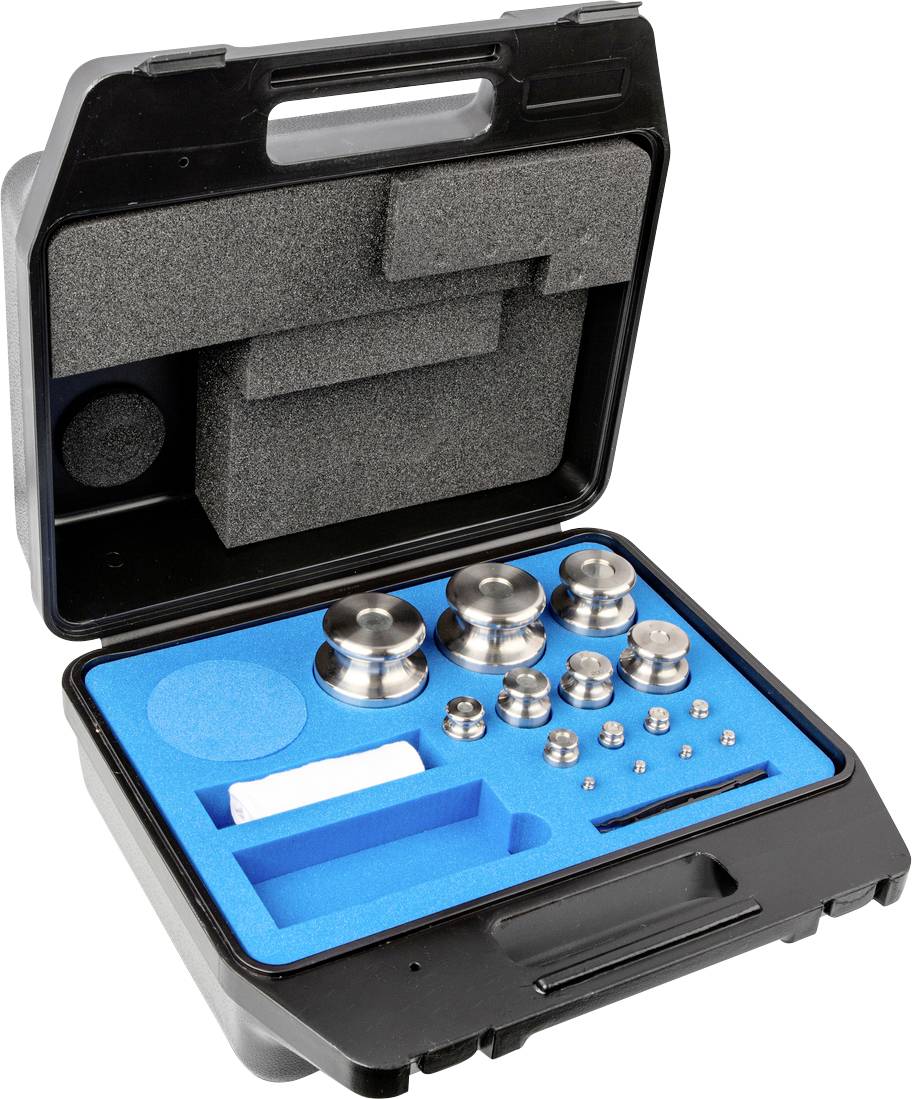 Kern 334-074 F2 Gewichtsatz, 1g - 2kg Edelstahl feingedreht, im Kunststoff Etui