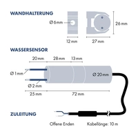 H-Tronic 1114420 WPS 1000 Niveauregler Füllen, Leeren 10.00m H-Tronic 1114420 WPS 1000 Niveauregler Füllen, Leeren 10.00m