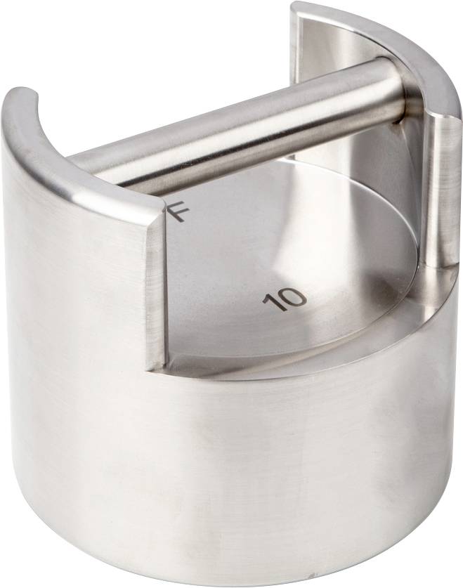 Metallgewicht mit rundem Henkel, graviert mit der Zahl '10'. Verwendung als Prüfungsgwicht oder Kalibrierungstool.