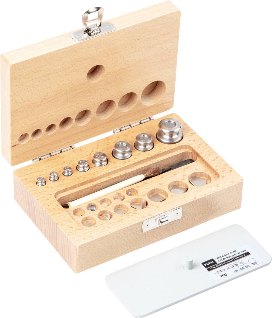 Kern 343-02 M1 Gewichtsatz, 1 mg - 50g Edelstahl, im Holzetui