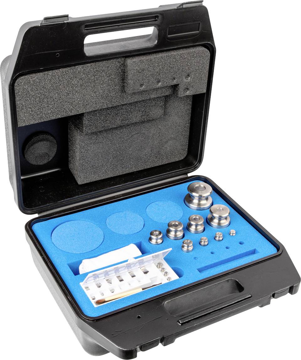 Kern 343-064 M1 Gewichtsatz, 1 mg - 1kg Edelstahl, im Kunststoff Etui