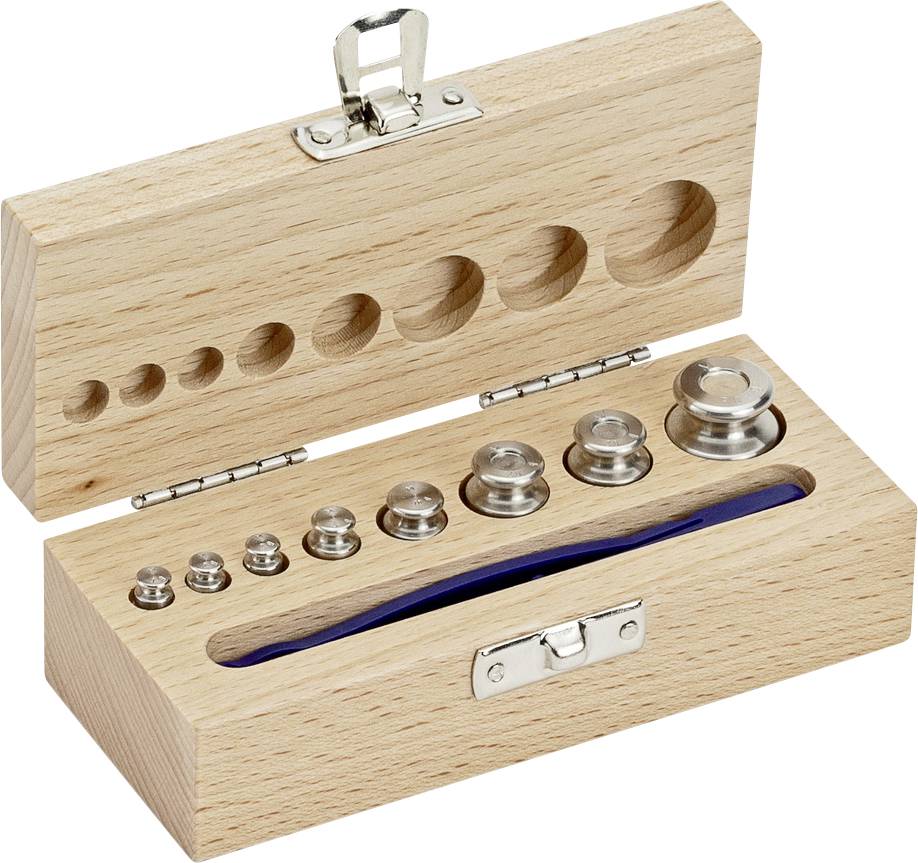 Kern 344-02 M1 Gewichtsatz, 1g - 50g Edelstahl, im Holzetui