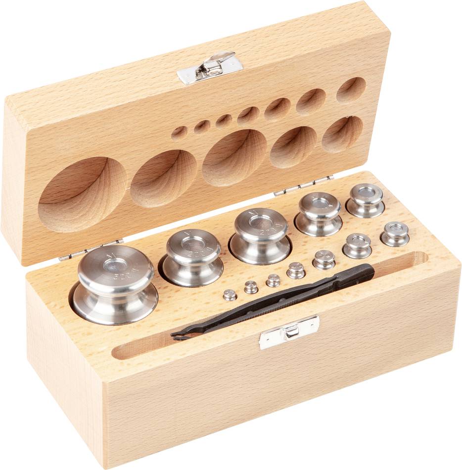 Kern 344-05 M1 Gewichtsatz, 1g - 500g Edelstahl, im Holzetui
