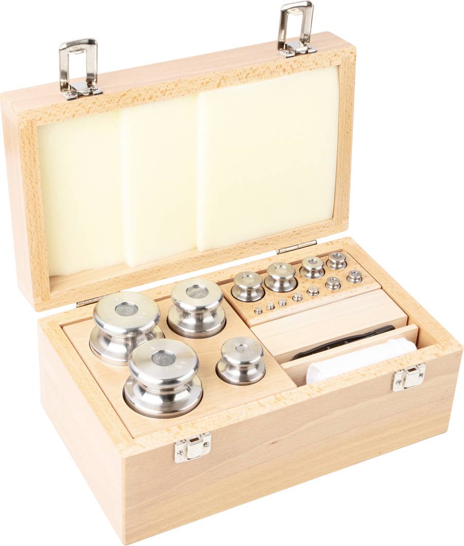 Kern 344-07 M1 Gewichtsatz, 1g - 2kg Edelstahl, im Holzetui