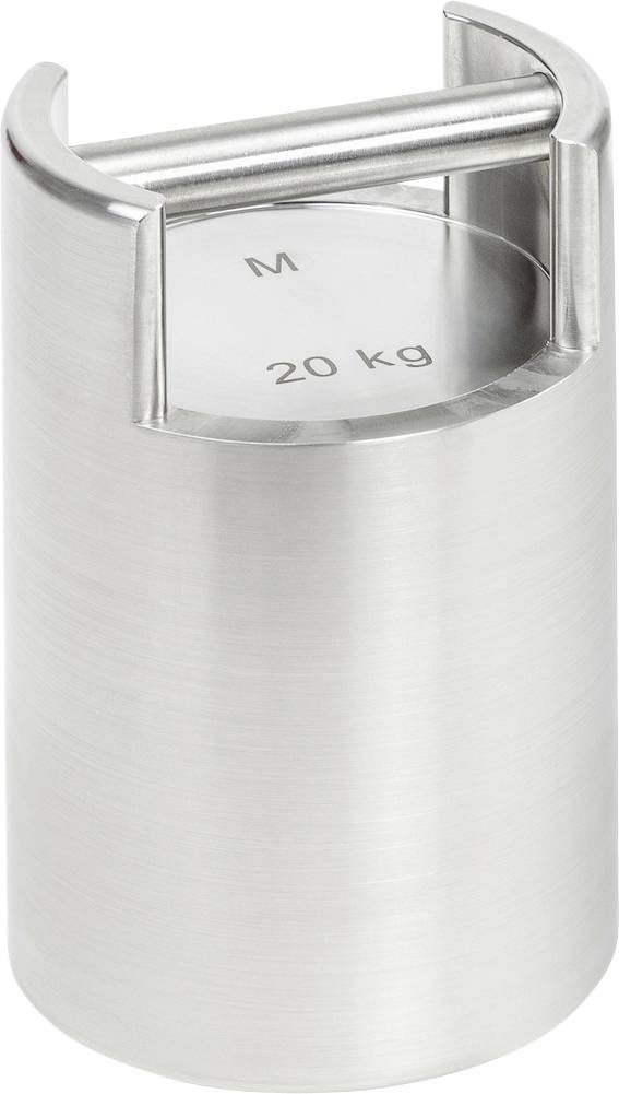 Metallgewicht mit der Aufschrift 'M 20 kg'.