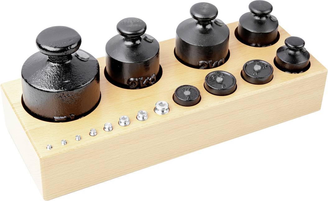 Kern 362-98 M3 Handels-Gewichtsatz, 1g-5kg Messing/Guss, im Block