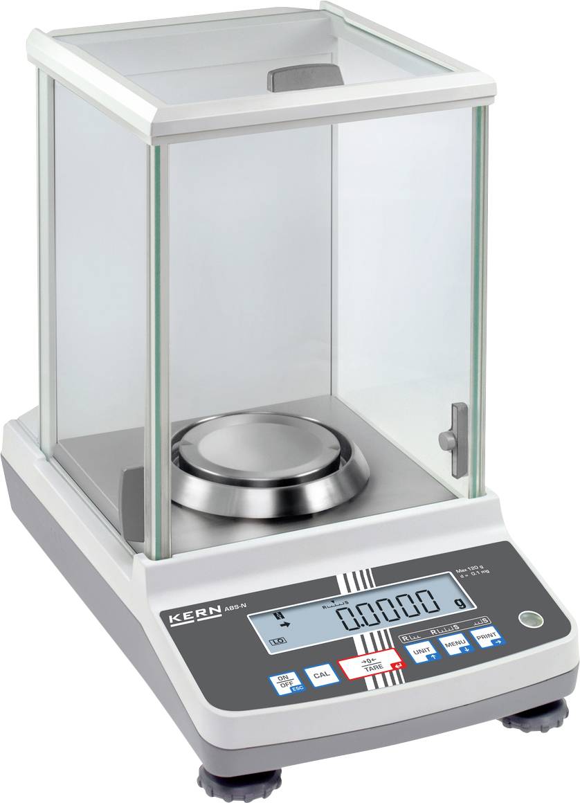 Kern ABS 320-4N Analysewaage Wägebereich (max.) 320 g Ablesbarkeit 0.1 g netzbetrieben Silber